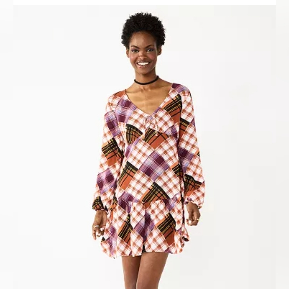 Tie Front Mini Dress
